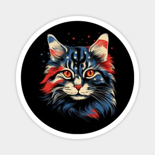 Patriotic American Bobtail Magnet